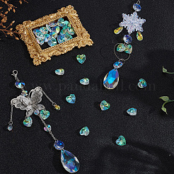 100Pcs Valentine's Day Glass Pendants&nbsp;RGLA-SP0001-67