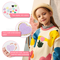 16Pcs 16 Style Towel Cloth Computerized Embroidery Cloth Iron On/Sew On Patches&nbsp;DIY-CA0003-15