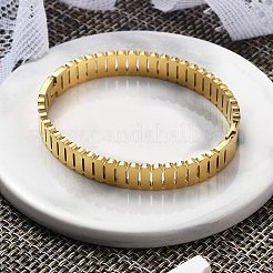 Ion Plating(IP) 304 Stainless Steel Hinged Bangles for Women&nbsp;BJEW-A011-18G