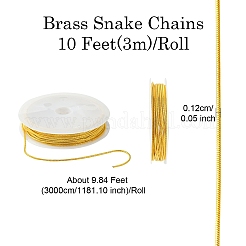 Brass Snake Chains&nbsp;LS-CHC-YW0002-01S