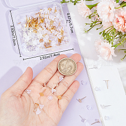 200Pcs 2 Colors 304 Stainless Steel Stud Earring Findings&nbsp;STAS-BBC0008-89A