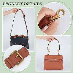 2Pcs 2 Style Cowhide Leather Bag Handles&nbsp;FIND-WR0010-19A