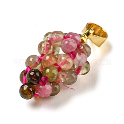 Natural Tourmaline Round Cluster Pendants&nbsp;LS-G-D094-04G