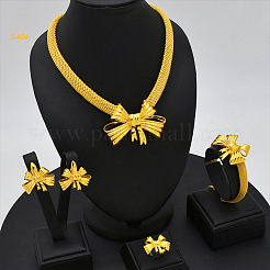 Alloy Pendant Necklaces & Stud Earrings & Bangles & Rings Sets&nbsp;FS-WGECFB6-01