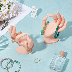 2Pcs Plastic Mannequin Hand Jewelry Display Holder Stands&nbsp;RDIS-UN0001-02A