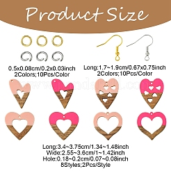 DIY Valentine's Day Themed Earring Kits&nbsp;DIY-YW0012-79