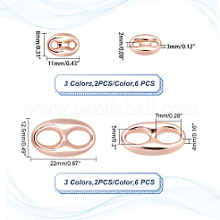 12Pcs 6 Style Eco-Friendly Brass Links Connectors&nbsp;KK-FH0002-99