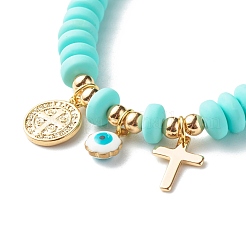 Stretch & Beaded & Link Chain Bracelets Sets&nbsp;BJEW-JB06563-02