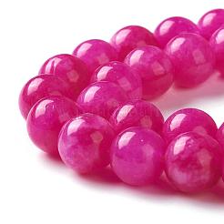 Natural White Jade Imitation Pink Sugilite Beads Strands&nbsp;G-I299-F11-8mm