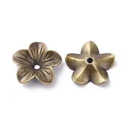 Tibetan Style Bead Caps&nbsp;TIBEB-A11022-AB-FF
