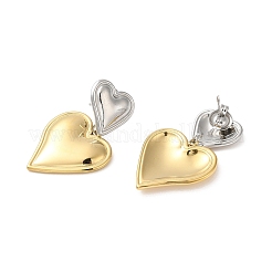304 Stainless Steel Dangle Stud Earrings&nbsp;EJEW-Z026-03