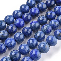 Natural Lapis Lazuli Bead Strands&nbsp;G-G953-01-10mm
