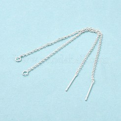Rack Plating Brass Stud Earring Findings&nbsp;KK-E081-01S
