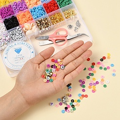 2928Pcs Geometry Polymer Clay & Acrylic & CCB Plastic & Shell Beads&nbsp;DIY-YW0002-88
