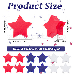 90Pcs 3 Colors Silicone Beads&nbsp;SIL-SP0001-29