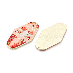 Rack Plating Alloy and Enamel Big Pendants&nbsp;X1-ENAM-T021-29G