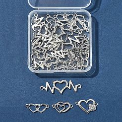 30Pcs 5 Styles Alloy Crystal Rhinestone Links/Connectors&nbsp;ALRI-FS0001-09