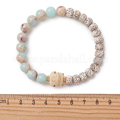 Synthetic Imperial Jasper & Undyed Natural Moon & Star Xingyue Bodhi Beaded Stretch Bracelets for Women&nbsp;BJEW-TA00738