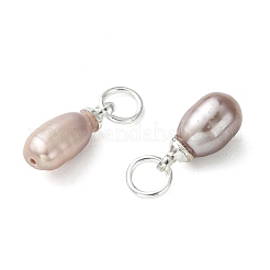 Natural Cultured Freshwater Pearl Pendants&nbsp;PALLOY-JF05301-02