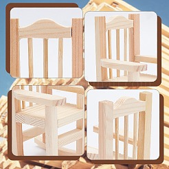Natural Pine Wood Home Decorations&nbsp;DJEW-PH0002-10