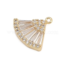 Brass Micro Pave Cubic Zirconia Pendants&nbsp;LS-KK-S339-07G