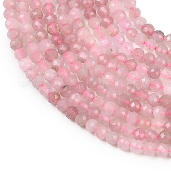 Natural Madagascar Rose Quartz Beads Strands&nbsp;G-P615-A-3mm-01