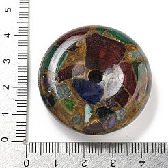 Synthetic Gold Clinquant Stone Pendants&nbsp;G-P549-03A