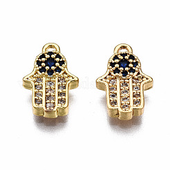 Brass Micro Pave Cubic Zirconia Charms&nbsp;KK-Q277-070-NF