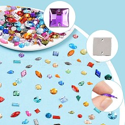 Acrylic Sew on Rhinestone&nbsp;DIY-SC0032-50B