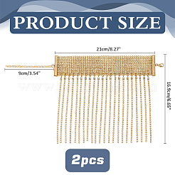 Brass Rhinestone Anklets&nbsp;AJEW-WH0542-75G