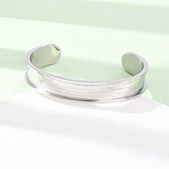 304 Stainless Steel Grooved Bangle Base&nbsp;SA-CBACA70-03P