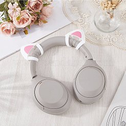 1 Pair Silicone Cat Ear Headphones Decorations&nbsp;DIY-CP0013-62A