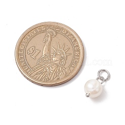 Natural Cultured Freshwater Pearl Two Sides Polished Charms&nbsp;PALLOY-JF04036-03