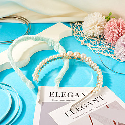 30Pcs 3 Styles Hair Accessories Iron Hair Band Findings&nbsp;OHAR-TA0001-08A