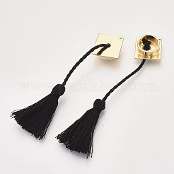 Polyester Tassel Big Pendants&nbsp;KK-T048-062G-NF