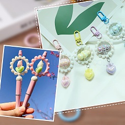 24Pcs 12 Colors Opaque Acrylic Bead Frames&nbsp;SACR-AR0001-22
