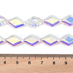 Electroplate Glass Beads Strands&nbsp;EGLA-B010-01A-AB02