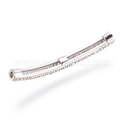 Brass Micro Pave Cubic Zirconia Beads&nbsp;ZIRC-F105-02P