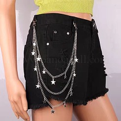 Iron 3 Layer Tassel Trousers Chains&nbsp;WG053FD-01