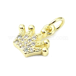 Brass Micro Pave Cubic Zirconia Pendants&nbsp;KK-H475-26A-02G