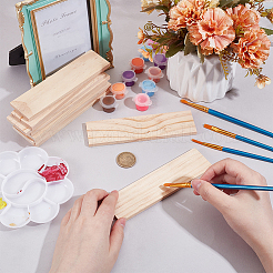 Unfinished Wood Rectangle Shape Slices&nbsp;FIND-WH0438-002A