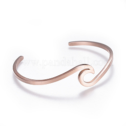 304 Stainless Steel Cuff Bangles&nbsp;BJEW-G611-01