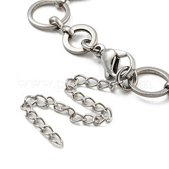 Non-Tarnish 304 Stainless Steel Ring Link Chains Bracelets for Men & Women&nbsp;BJEW-D042-13P