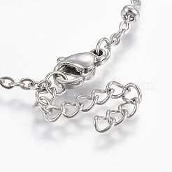 Tarnish Resistant 304 Stainless Steel Anklets&nbsp;LS-AJEW-H013-06P