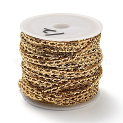304 Stainless Steel Rectangle with Cross Link Chains&nbsp;CHS-C009-17G