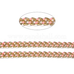 Golden Brass Enamel Curb Chain&nbsp;CHC-H103-07K-G