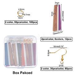 Trapezoid Charm Dangle Earring DIY Making Kit for Girl Women&nbsp;DIY-OC0007-80