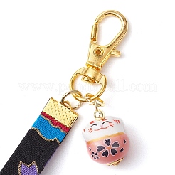 Japanese Polyester Wristband Pendant Decoration&nbsp;HJEW-JM02266