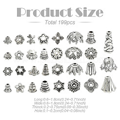 Tibetan Style Alloy Bead Caps&nbsp;TIBE-YW0001-71