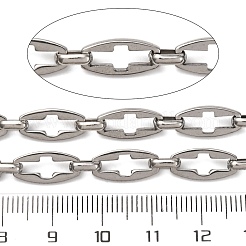 304 Stainless Steel Hollow Cross Link Chains&nbsp;CHS-S012-23P